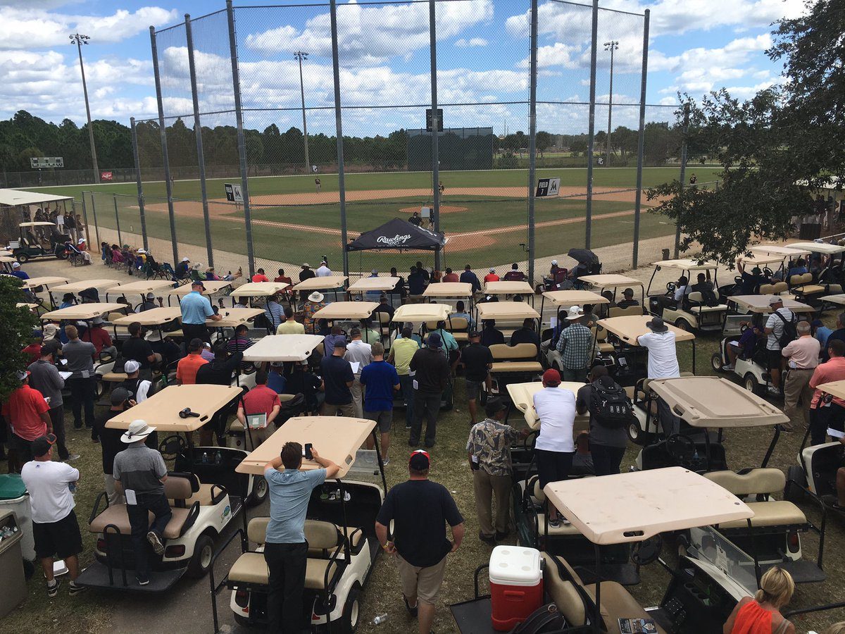 International competition in Jupiter, Florida, observed by college coaches and scouts
